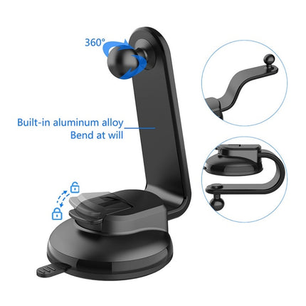 Car Dashboard Suction Cup Double Chuck Mobile Phone Holder