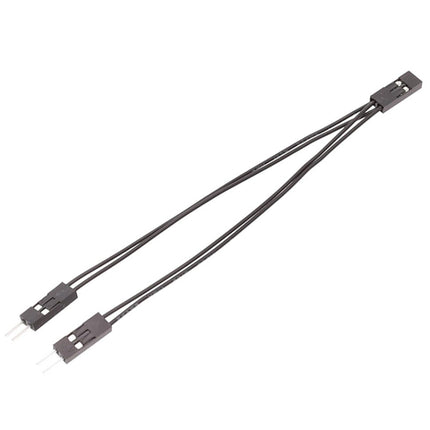 3pcs DuPont Terminal Wire DuPont 2.54 Connection Cable 2Pin 1 To 2 Wire One Female To Two Males, 10cm