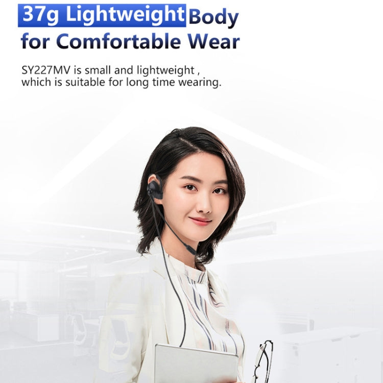 SOYTO SY227 Single-side Operator Ear Hook Headset Corded Computer Headset, Separation USB Wire Control