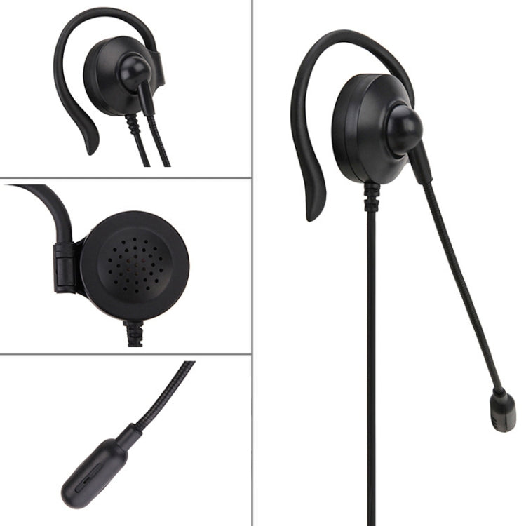SOYTO SY227 Single-side Operator Ear Hook Headset Corded Computer Headset, Separation USB Wire Control