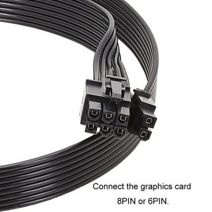 For Corsair 18AWG Flat Cable Power Module Cable Graphics Card Module Cable 8Pin To 8Pin 6+2, 50cm For Corsair, 60cm For Corsair