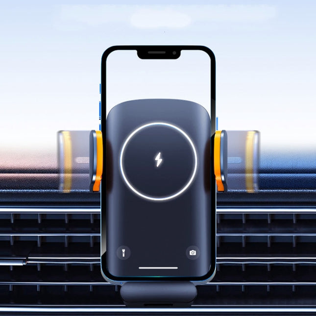 Smart Induction Wireless Charger Car Cell Phone Holder Solar Fast Charging Air Vent Navigation Stand