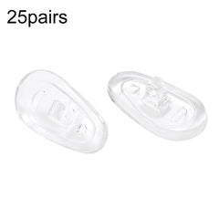25pairs Eyeglasses Airbag Nosepiece Silicone Soft Nose Pad Universal Accessory, Medium, Large, Non-Slip