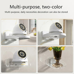 Traceless Wall Mounted Camera Bracket Home No-Punch Surveillance Rack Router Shelf