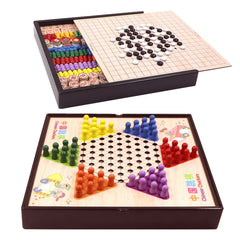 Wooden Multifunctional Parent-Child Interactive Children Educational Chessboard Toy Set, 2 in 1 A Model, 2 in 1 B Model, 2 in 1 C Model, 3 in 1 A Model, 3 in 1 B Model, 3 in 1 D Model, 3 in 1 E Model, 3 in 1 F Model, 4 in 1 C Model, 4 in 1 D Model�����...