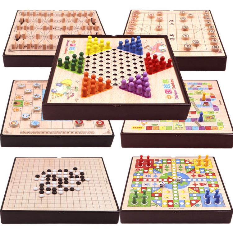 Wooden Multifunctional Parent-Child Interactive Children Educational Chessboard Toy Set, 2 in 1 A Model, 2 in 1 B Model, 2 in 1 C Model, 3 in 1 A Model, 3 in 1 B Model, 3 in 1 D Model, 3 in 1 E Model, 3 in 1 F Model, 4 in 1 C Model, 4 in 1 D Model�����...