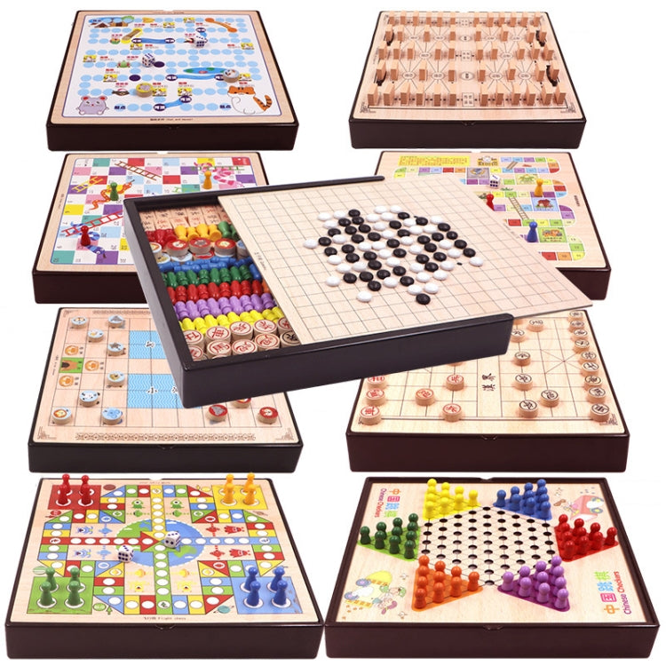 Wooden Multifunctional Parent-Child Interactive Children Educational Chessboard Toy Set, 2 in 1 A Model, 2 in 1 B Model, 2 in 1 C Model, 3 in 1 A Model, 3 in 1 B Model, 3 in 1 D Model, 3 in 1 E Model, 3 in 1 F Model, 4 in 1 C Model, 4 in 1 D Model�����...