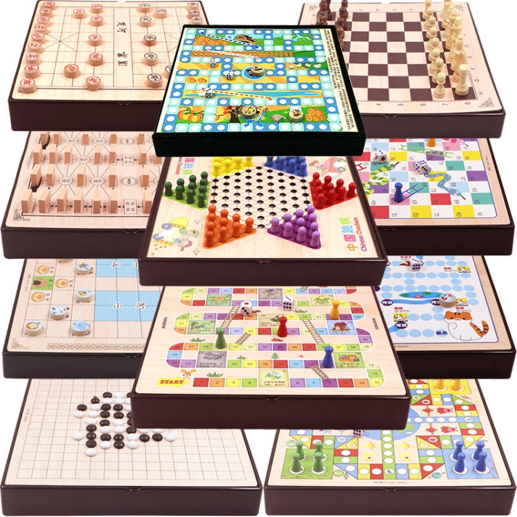 Wooden Multifunctional Parent-Child Interactive Children Educational Chessboard Toy Set, 2 in 1 A Model, 2 in 1 B Model, 2 in 1 C Model, 3 in 1 A Model, 3 in 1 B Model, 3 in 1 D Model, 3 in 1 E Model, 3 in 1 F Model, 4 in 1 C Model, 4 in 1 D Model�����...