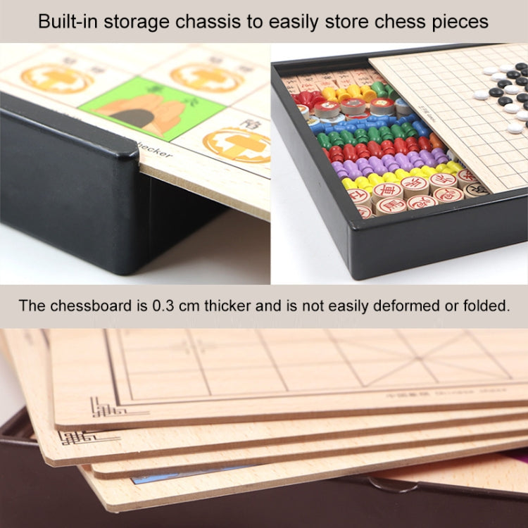 Wooden Multifunctional Parent-Child Interactive Children Educational Chessboard Toy Set, 2 in 1 A Model, 2 in 1 B Model, 2 in 1 C Model, 3 in 1 A Model, 3 in 1 B Model, 3 in 1 D Model, 3 in 1 E Model, 3 in 1 F Model, 4 in 1 C Model, 4 in 1 D Model�����...