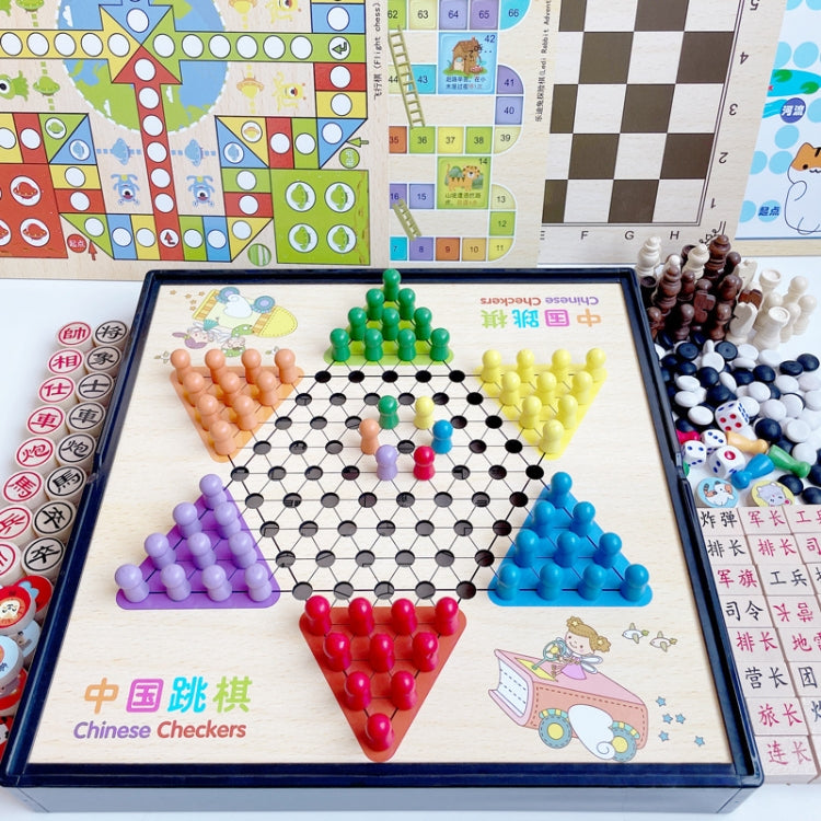 Wooden Multifunctional Parent-Child Interactive Children Educational Chessboard Toy Set, 2 in 1 A Model, 2 in 1 B Model, 2 in 1 C Model, 3 in 1 A Model, 3 in 1 B Model, 3 in 1 D Model, 3 in 1 E Model, 3 in 1 F Model, 4 in 1 C Model, 4 in 1 D Model�����...