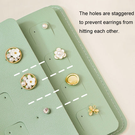 Book Shaped Jewelry Bag Large capacity Travel Portable Multifunctional Earring Storage Bag, Blue, Green, Pink