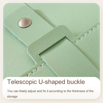 Book Shaped Jewelry Bag Large capacity Travel Portable Multifunctional Earring Storage Bag, Blue, Green, Pink