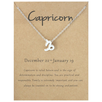 Zodiac Signs Necklace Electroplate Alloy Short Chain Jewelry, Aries Golden, Cancer Golden, Libra Golden, Virgo Golden, Leo Golden, Aquarius Golden, Pisces Golden, Taurus Golden, Capricorn Golden, Sagittarius Golden, Scorpio Golden, Gemini Golden       ...