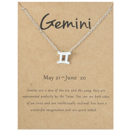 Zodiac Signs Necklace Electroplate Alloy Short Chain Jewelry, Aries Golden, Cancer Golden, Libra Golden, Virgo Golden, Leo Golden, Aquarius Golden, Pisces Golden, Taurus Golden, Capricorn Golden, Sagittarius Golden, Scorpio Golden, Gemini Golden       ...