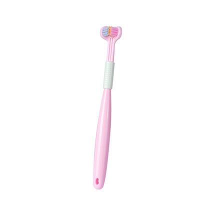 YALINA Three Sided Toothbrush Soft Hair 360 Degree V Shaped Toothbrush, 418 Adult Pink, 418 Adult Purple, A22 Kids Pink, A22 Kids Yellow, A22 Kids Blue