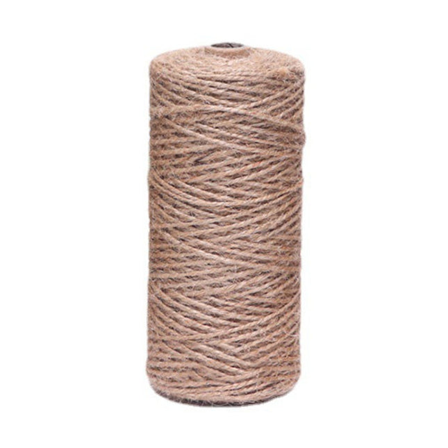 Handmade DIY Vintage Lamp Decoration Jute Rope Jewelry Packaging Braided Cord, 1mm x 400m, 2mm x 200m, 3mm x 200m