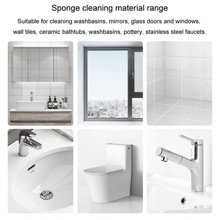 Bathroom Glass Mirror Stain Removal Watermark Sponge Rub Faucet Descaling Cleaning Tool, Yellow, Pink