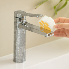 Bathroom Glass Mirror Stain Removal Watermark Sponge Rub Faucet Descaling Cleaning Tool, Pink