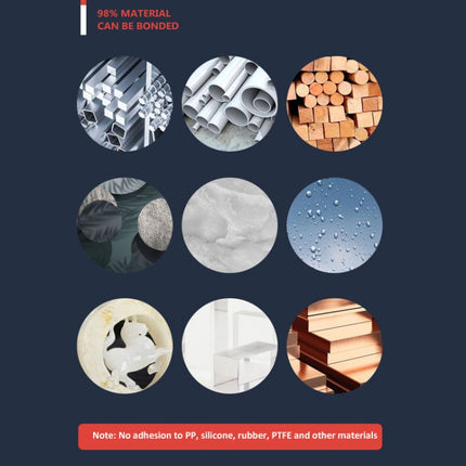 Multi-Purpose Nail-Free Glue Adhesive Sealant, 12ml, 20ml, 50ml, 120ml White