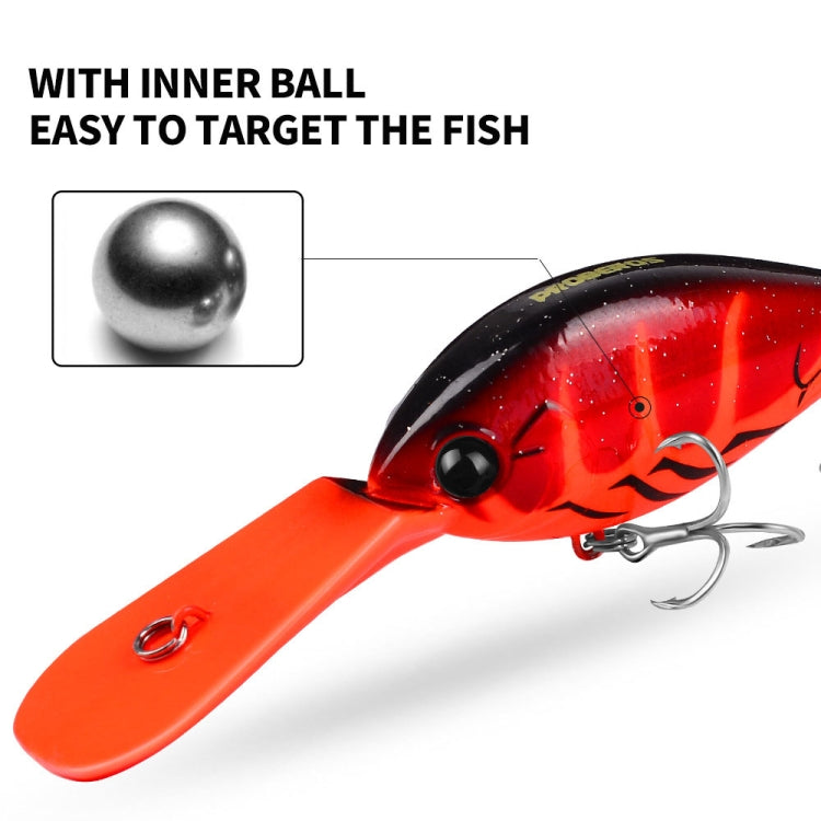 PROBEROS DW574 Bait Floating Rock Plastic Lure Small Fatty Fish Fake Bait Fishing Tackle, 12.5cm/24.5g