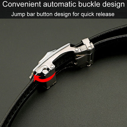 Dandali Scratch-Resistant Wrapped Edge Automatic Buckle Belt Mens Casual Waistbone Belt
