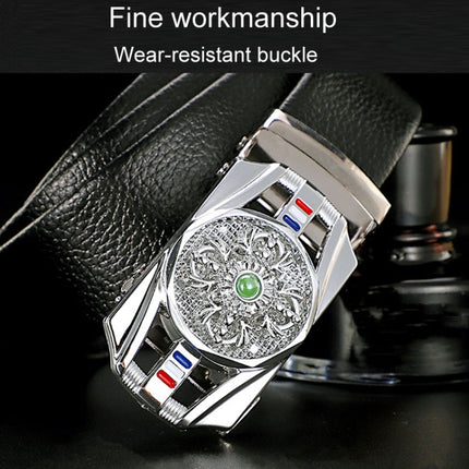 Dandali Scratch-Resistant Wrapped Edge Automatic Buckle Belt Mens Casual Waistbone Belt