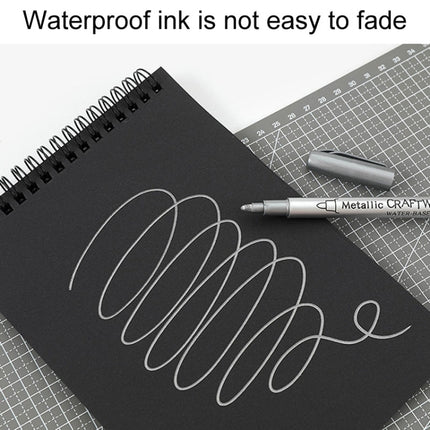 GuangNa GN550 2pcs High Light Metallic Paint Pens Photo Signing Marker, Hard Bristle, Soft Bristle