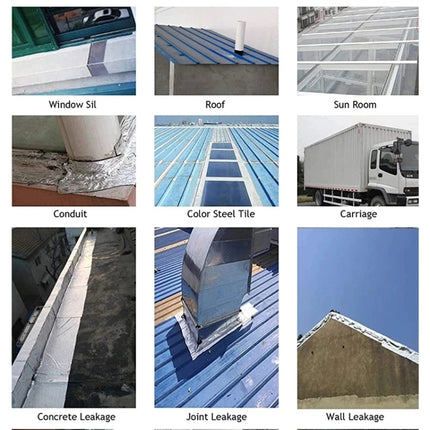 1.2mm Thickness Butyl Waterproof Tape Self-Adhesive Aluminum Foil Tape, 5cm x 5m, 10cm x 5m, 15cm x 5m, 20cm x 5m, 5cm x 10m, 10cm x 10m