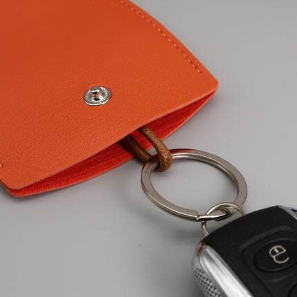 Pull-out Personalized Ladies Car Key Bag Portable Large Capacity Storage Key Cover, Black, Green Blue, Light Pink, Black With Seal, Yellow With Seal, Red With Seal