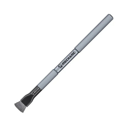 MECHANIC Cell Phone Motherboard Chip Degumming Brush PCB De-Tin Cleaning Cylinder Long Handle Brush, Sideburns, Steel Wire, Double-ended Sideburns+Steel Wire