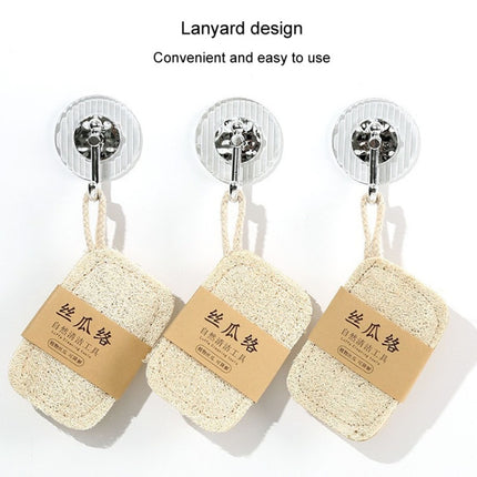 Natural Loofah Dishwashing Brush Dishwashing Tool Loofah Rag Brush, Soft Square, Soft Ellipse, Hard Square, Hard Ellipse