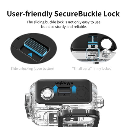 aMagisn Horizontal and Vertical Shooting Dive Shell 60m Waterproof Shell Accessories, For Insta360 Ace