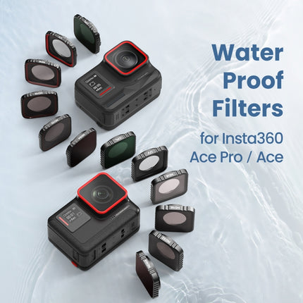 aMagisn Waterproof Filter Protective Goggles Sports Camera Accessories, For Insta360 Ace Pro UV, For Insta360 Ace Pro CPL