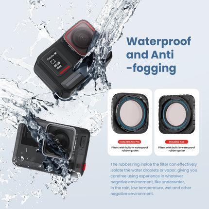 aMagisn Waterproof Filter Protective Goggles Sports Camera Accessories, For Insta360 Ace Pro UV