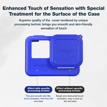 aMagisn Silicone Lens Cap Protective Cover Sports Camera Accessories