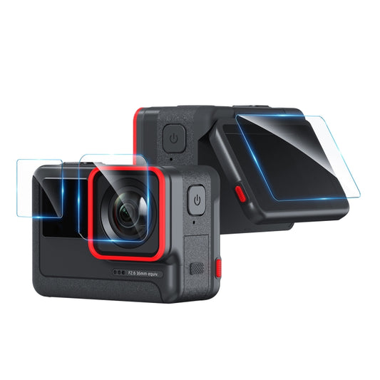 For Insta360 ACE aMagisn Tempered Film Protective Stickers Sports Camera Accessories, 6 In 1