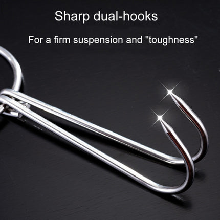 Stainless Steel Double Ring Duck Cooker Hanger Outdoor Barbecue Hanging Hook Stand, 3 Centi Small Ring 23cm, 3 Centi Small Wax Ring 24.5cm, 3 Centi Large Wax Ring 33cm, 3 Centi Medium Wax Ring 29cm, 4 Centi  Steel Thick Short 24cm                      ...