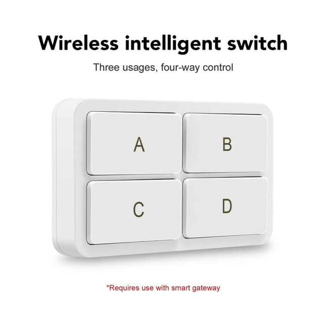 Zigbee Tuya 4-key Situational Remote Control Smart Switch, YSB34