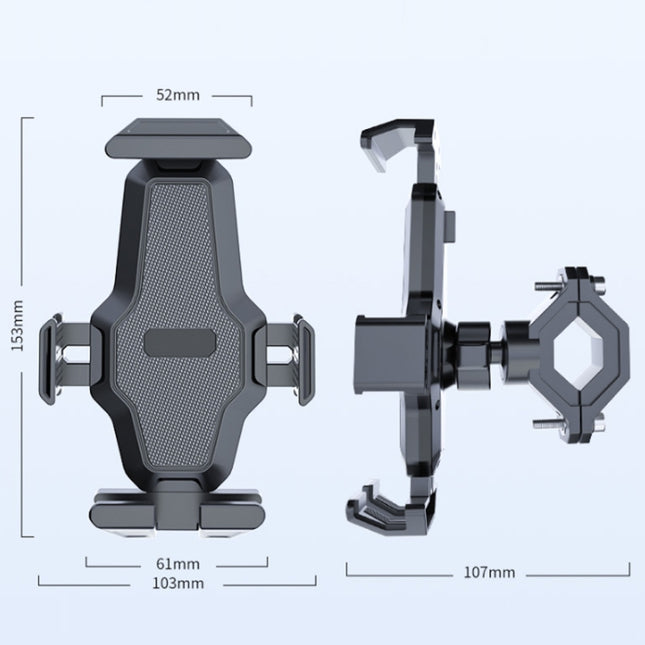 Cycling Bicycle Automatic Locking Mobile Phone Holder, Bicycle Phone Holder