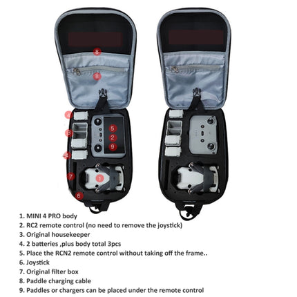 For DJI Mini 4 Pro Drone Chest Bag Backpack Crossbody Bag Storage Box