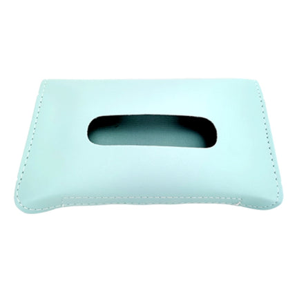Car Armrest Box Sun Visor Hanging Leather Tissue Box, Black, Pink, Blue, Beige
