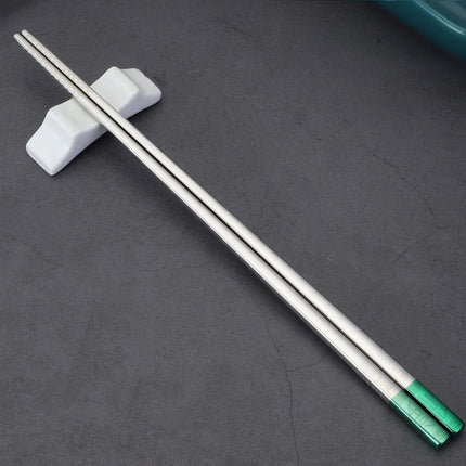Food Grade 316 Stainless Steel Chopsticks Hotel Household Non-Slip Anti-Scald Chopsticks