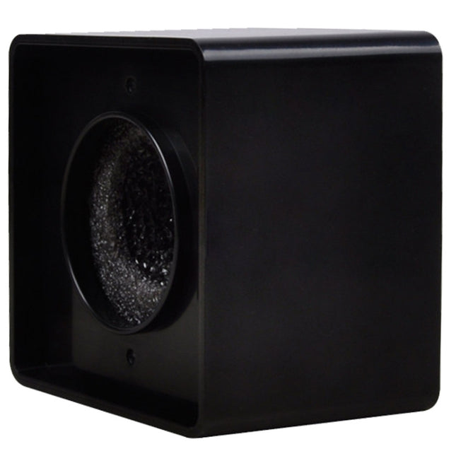 Interview Mikrofon Logo Flag Station, Quadrat Schwarz, Quadrat Orange, Quadrat Blau, Dreieck Schwarz, Dreieck Orange, Dreieck Blau