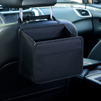 Car Hanging Garbage Bag Multifunctional Folding Storage Box, H611 Woven Pattern, H612 Crocodile Pattern, H613 Litchi Pattern, H615 Oxford Cloth