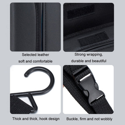 Car Seat Side Storage Hanging Bag Tissue Box, H320 Litchi Pattern, H321 Carbon Fiber Pattern, H322 Grain Pattern