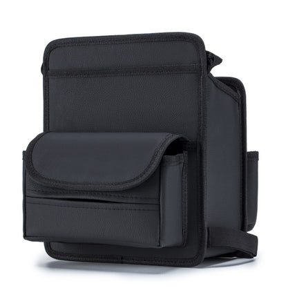 Car Seat Storage Mesh Pocket Hanging Storage Bag Tissue Box, H9160 Black