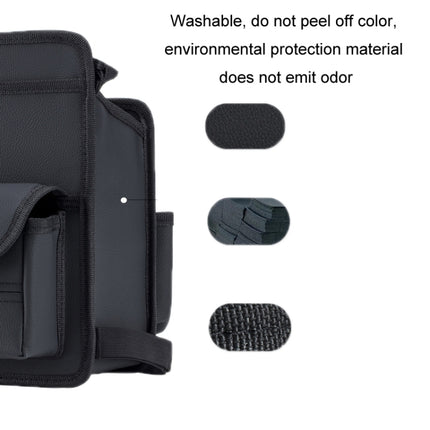 Car Seat Storage Mesh Pocket Hanging Storage Bag Tissue Box, H9160 Black