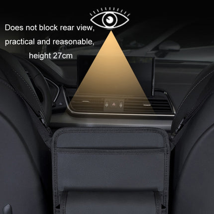 Car Seat Storage Mesh Pocket Hanging Storage Bag Tissue Box, H9160 Black