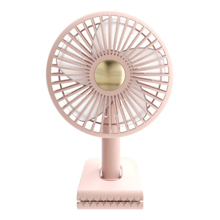 Car Clip-On Rechargeable Electric Oscillating Head Fan With Light