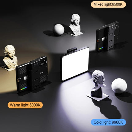 Rechargeable Pocket Light Mini Photography Light LED Outdoor Shooting Supplementary Light, Desiontal M15 3 Color Temperature, Desiontal M16 RGB